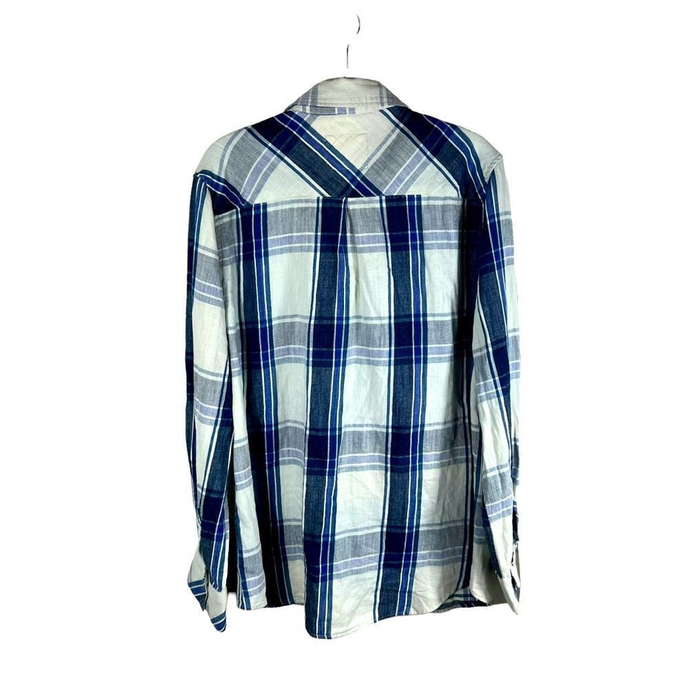 Men’s Rails Blue White Hunter Plaid Shirt - Picture 2 of 9